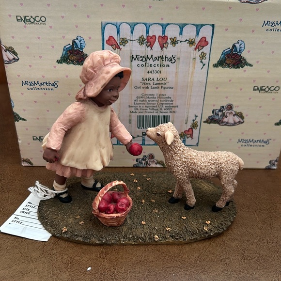 NWT ENESCO 1991 Miss Martha's Collection, Sara Lou, “Here Lammie" 443301 - Picture 1 of 12